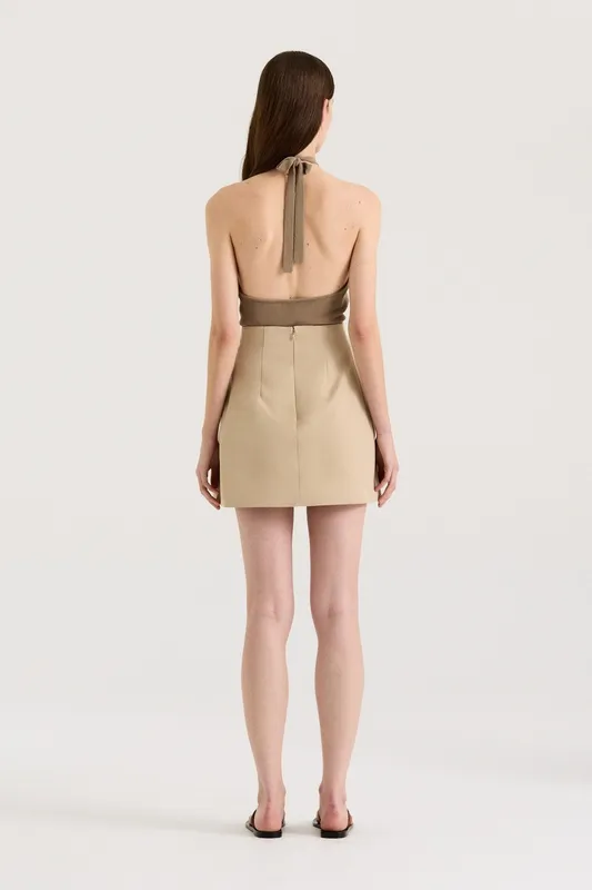 Clay A-Line Mini Skirt