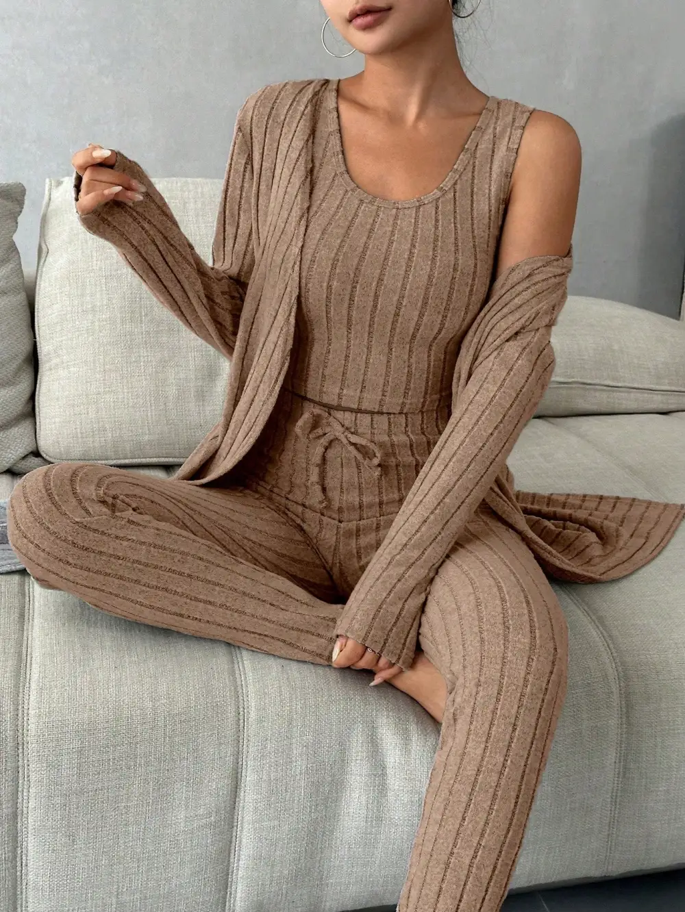 Scoop Neck Lounge Sleepwear Set