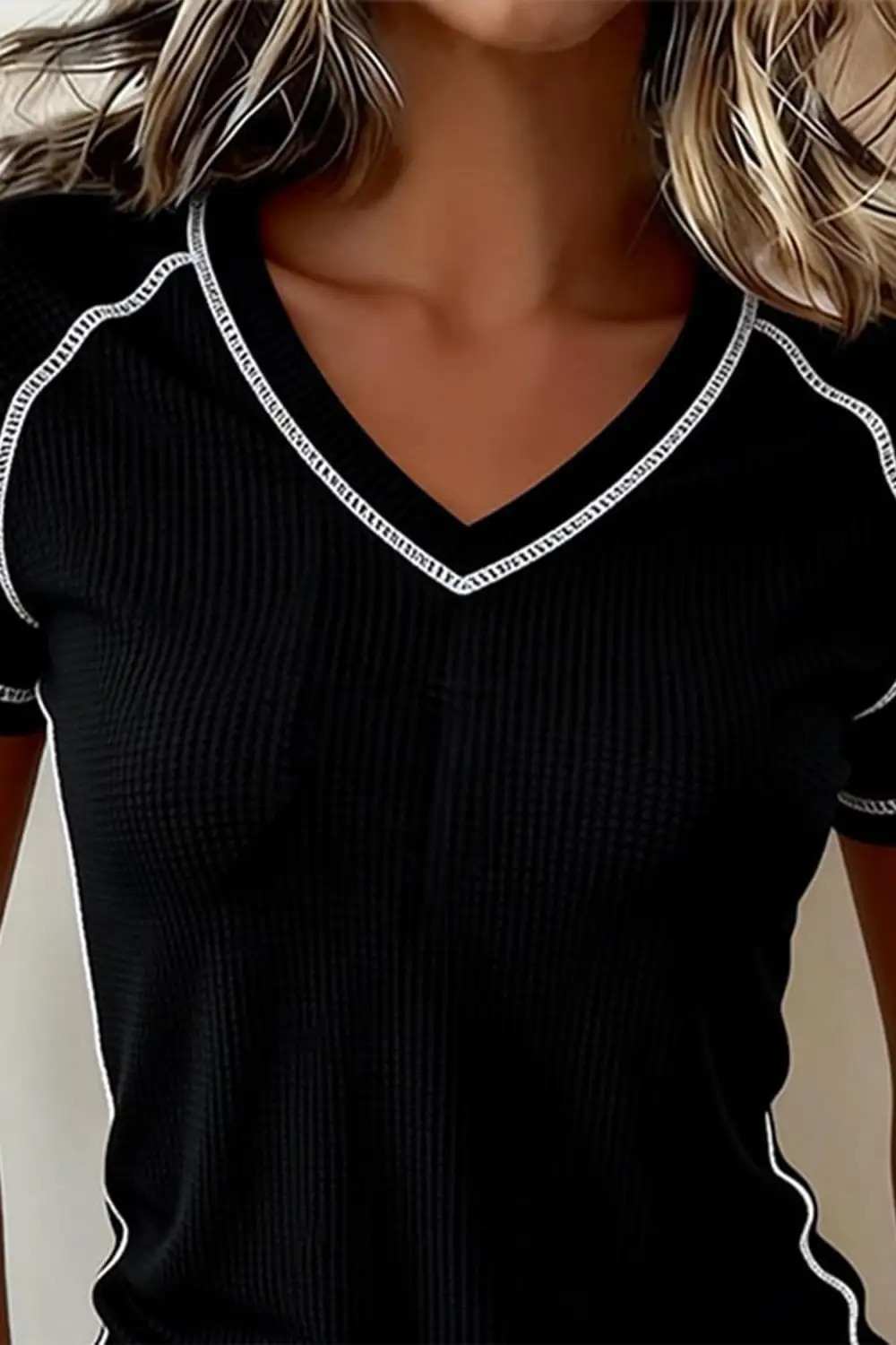 Airy Texture Casual Tee