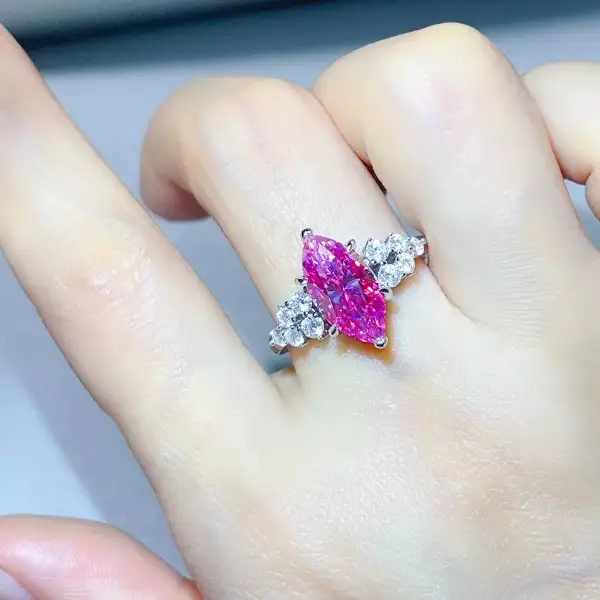 Serene Sterling Silver Moissanite Ring