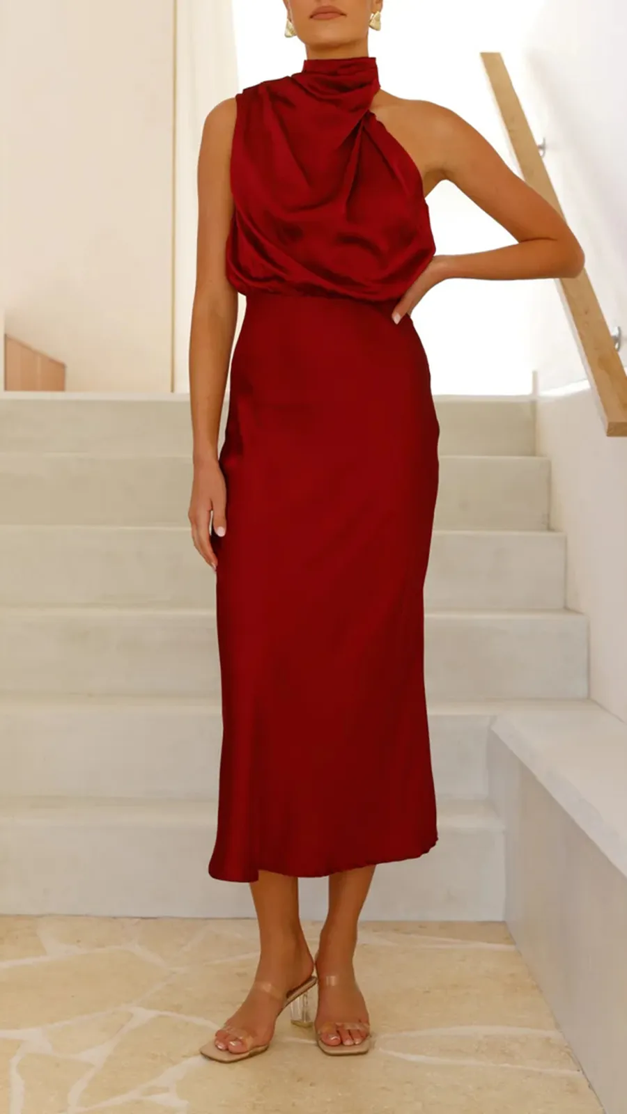 High Neckline Dress