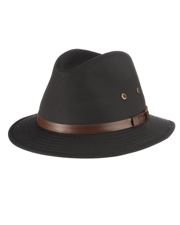Natural Straw Fedora Hat with Leather Band