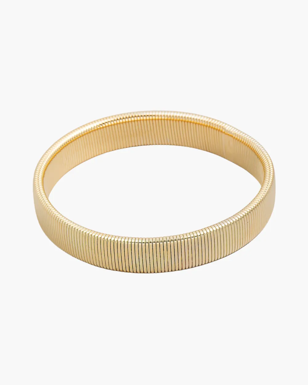 Ribbed Stretch Bangle Bracelet