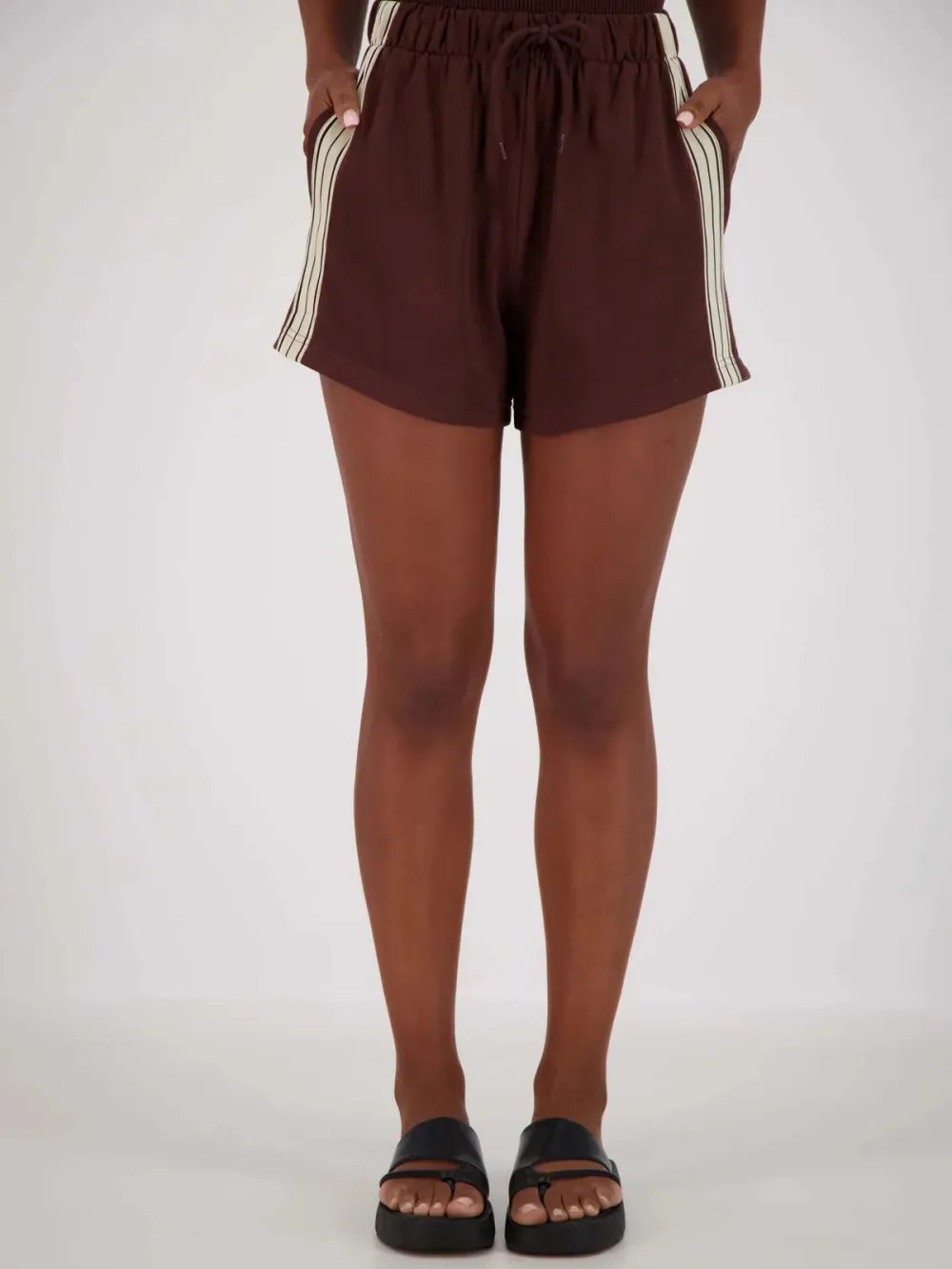 Casual Style Soft Cotton Short Brown