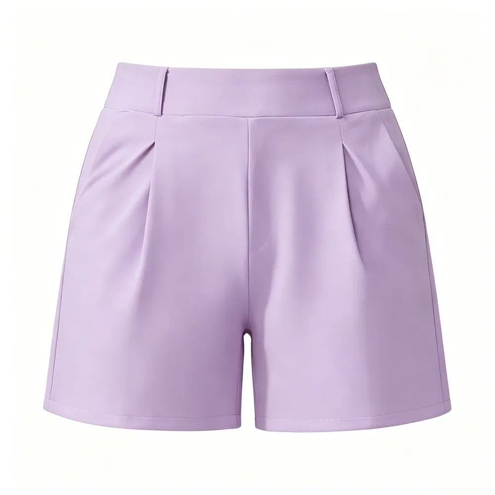 High-waisted casual summer shorts