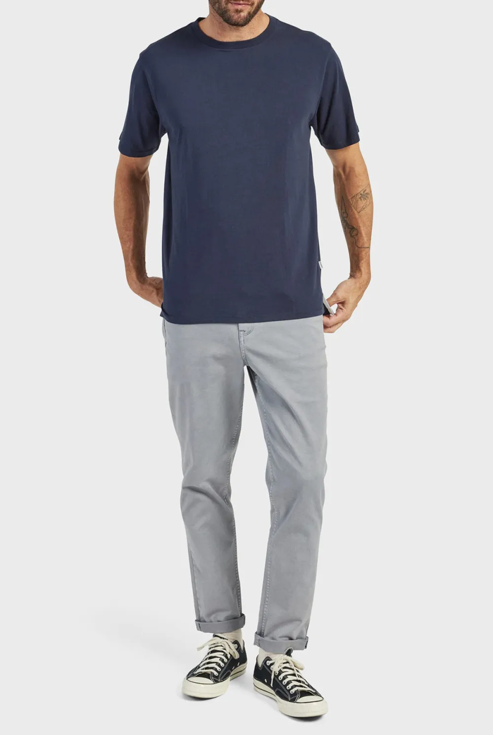 Short Sleeve Crew Neck Basic Tee