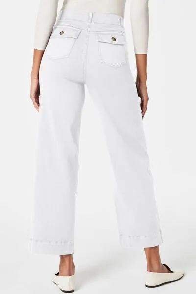 High Waist Pocket Denim Jeans