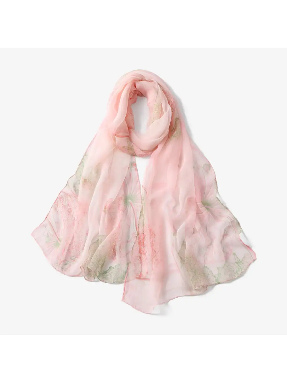 Spring Summer Pastel Floral Scarf
