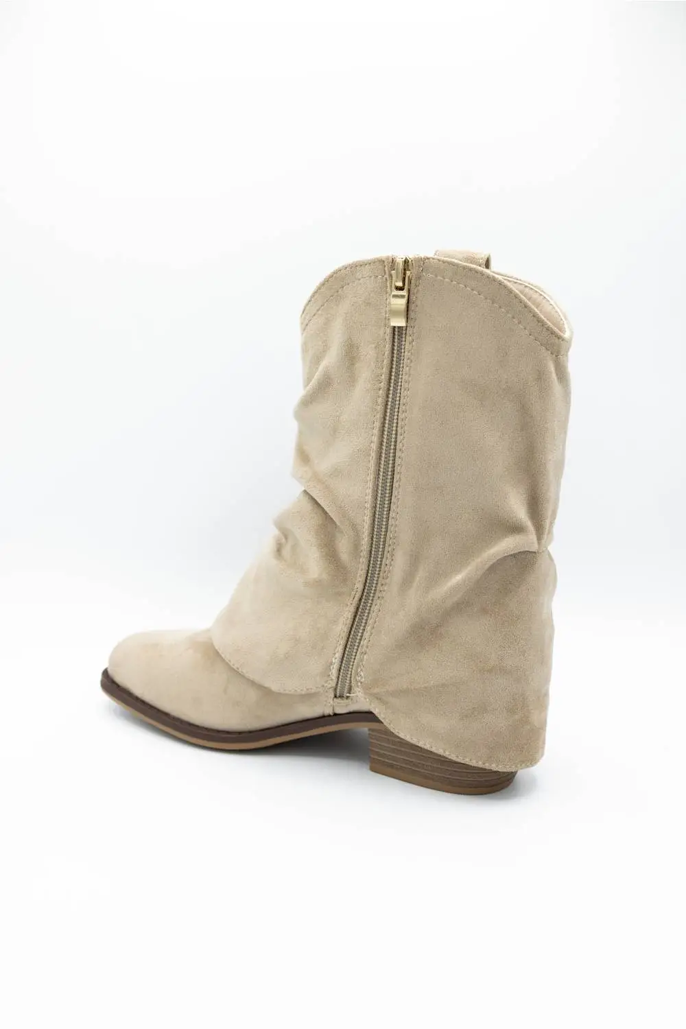 Classic Zip Entry Square Toe Ankle Bootie