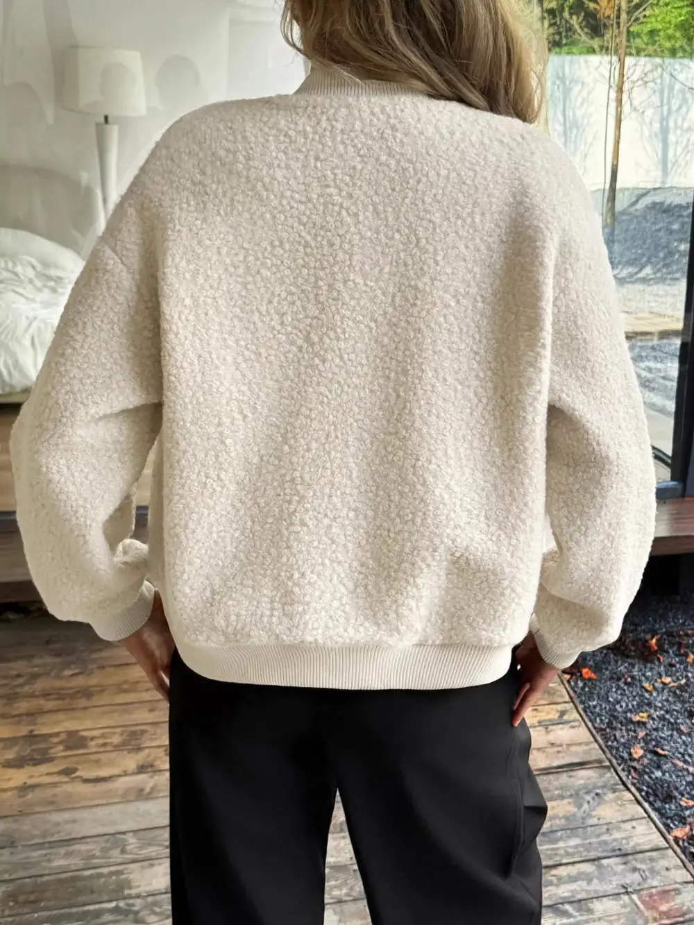 Snap Down Dropped Shoulder Jacket Easy Layering Piece