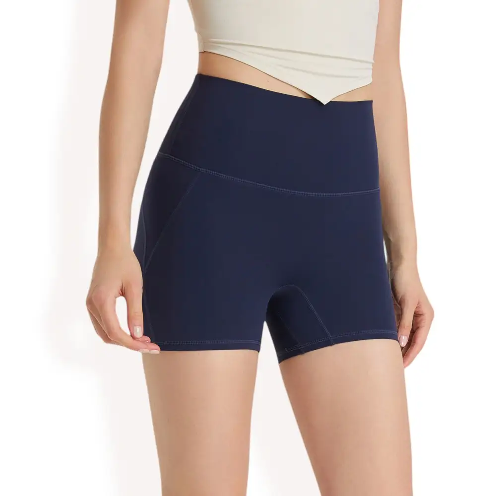 High-Waist Seamless Stretch Biker Shorts