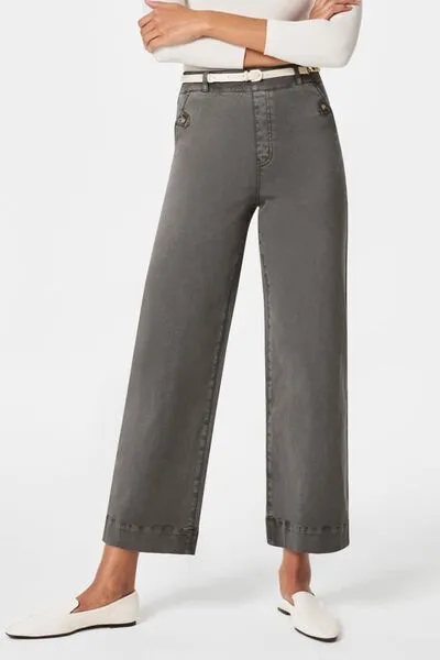 High Waist Pocket Denim Jeans