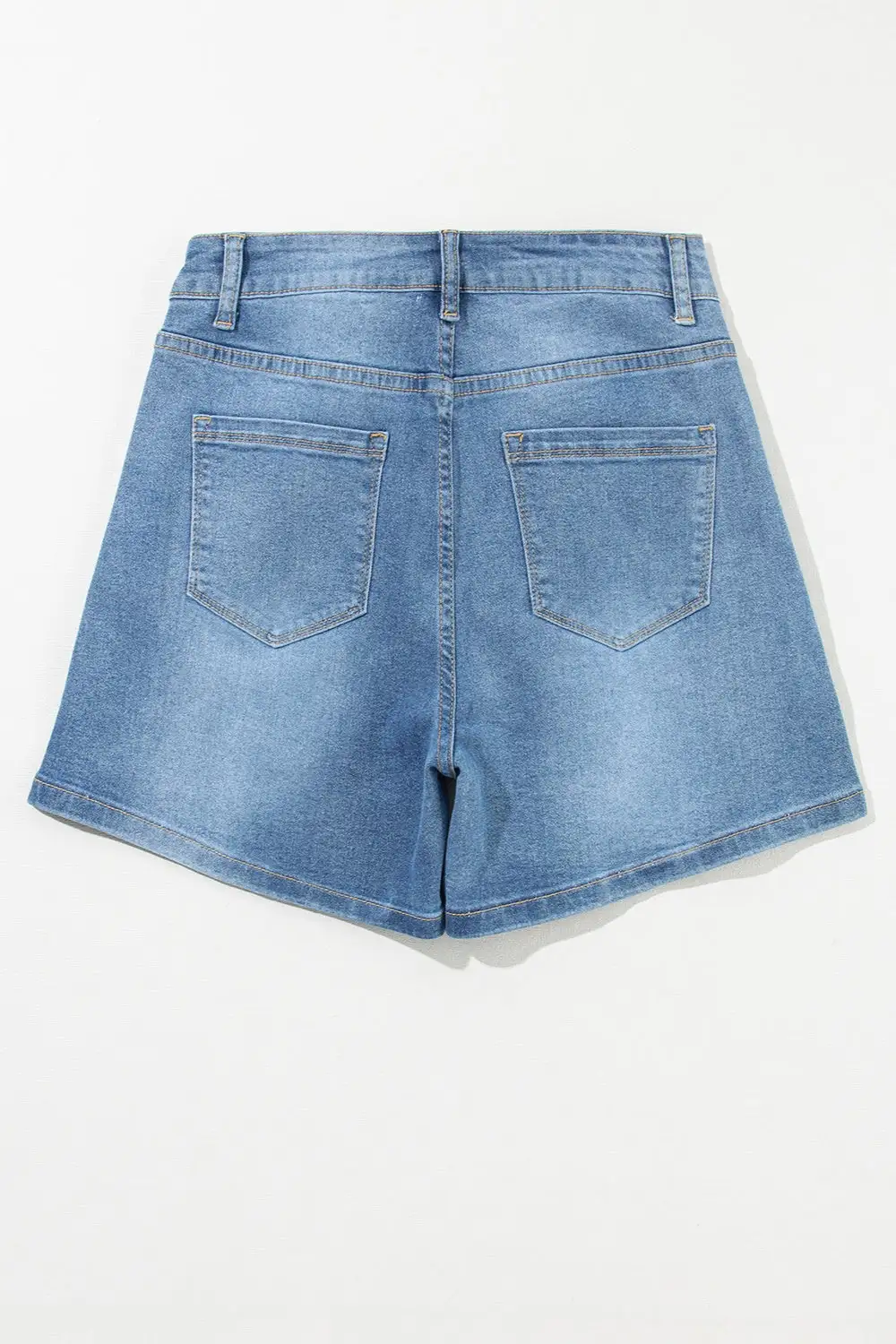 Rhinestone High Waist Shorts Denim Pants