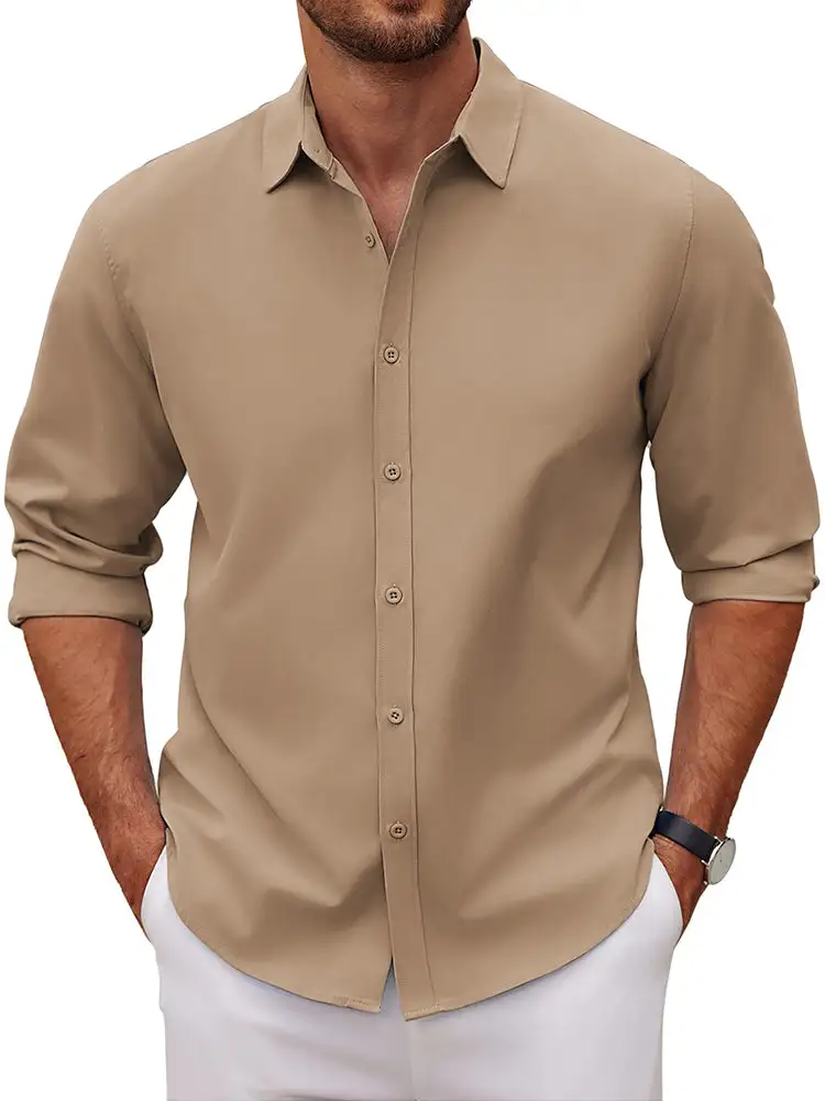 Casual Button Down Dress Shirt