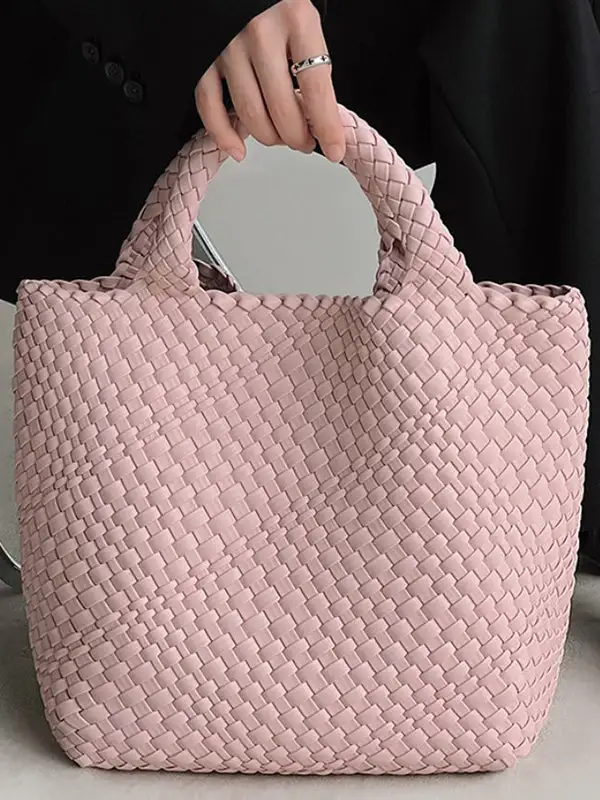 Polished Woven Vintage Shoulder Bag