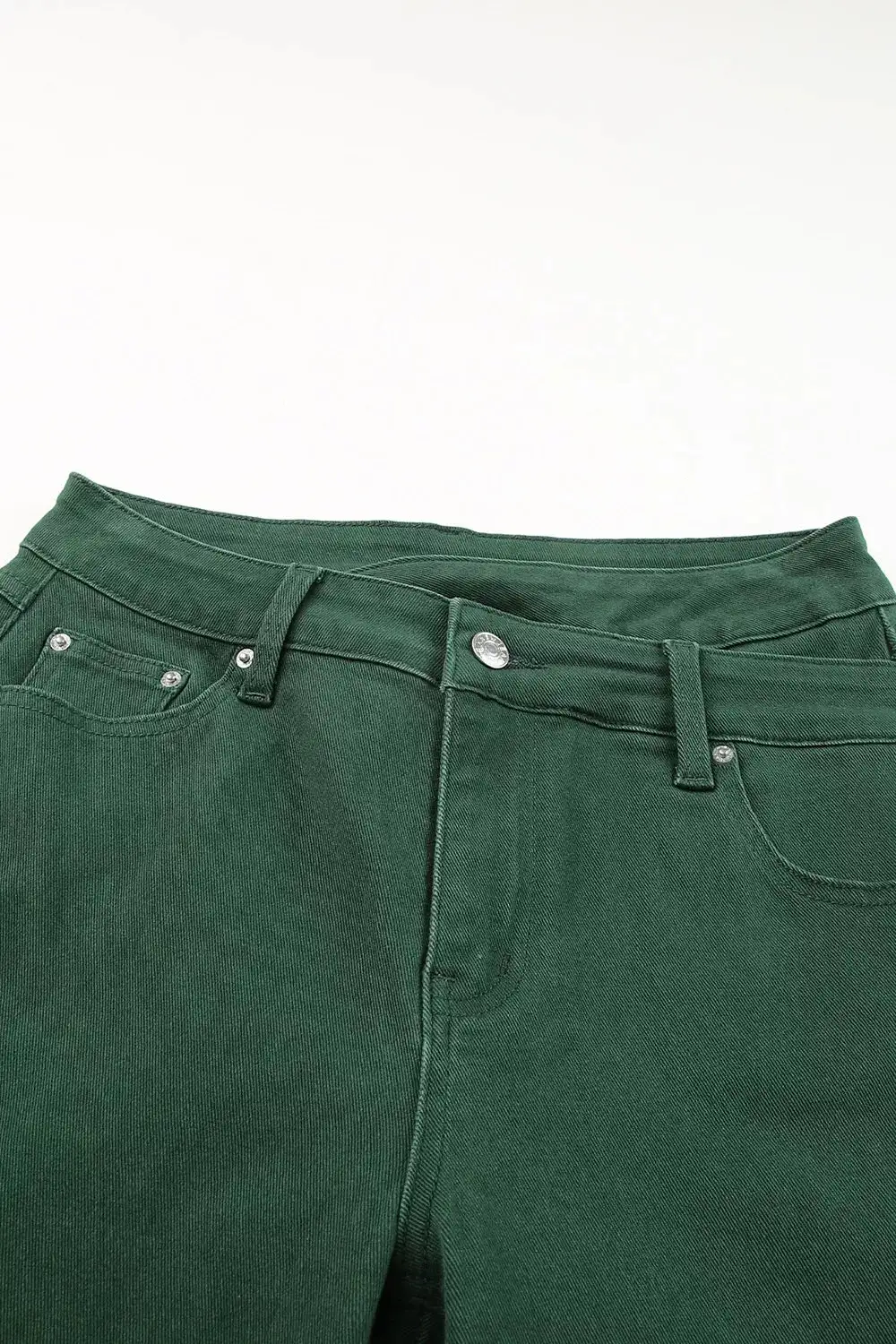 Clean Raw Hem Denim Jeans