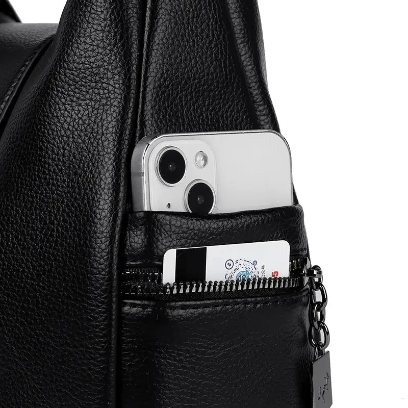 Classic Soft Zip-Top Crossbody Bag
