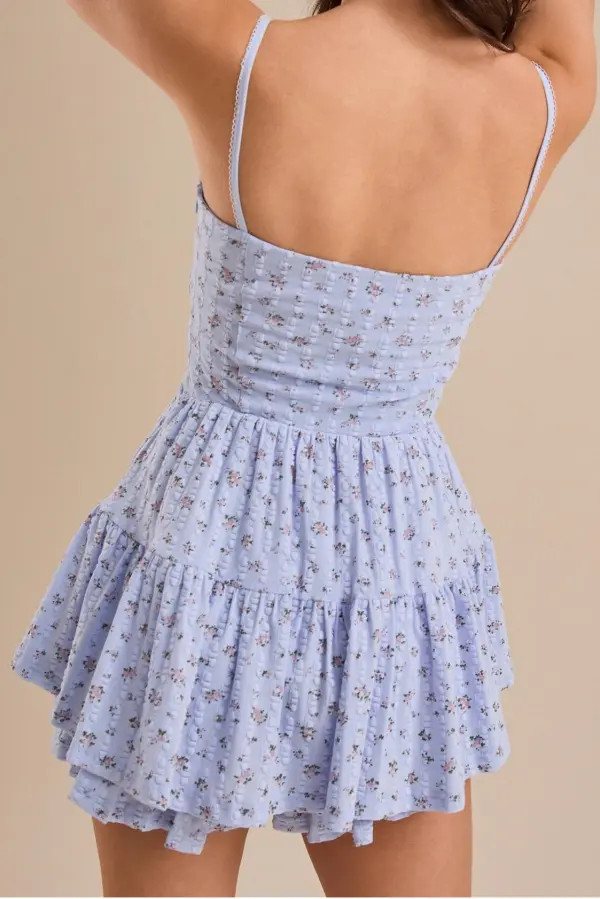 Sleeveless Floral Romper