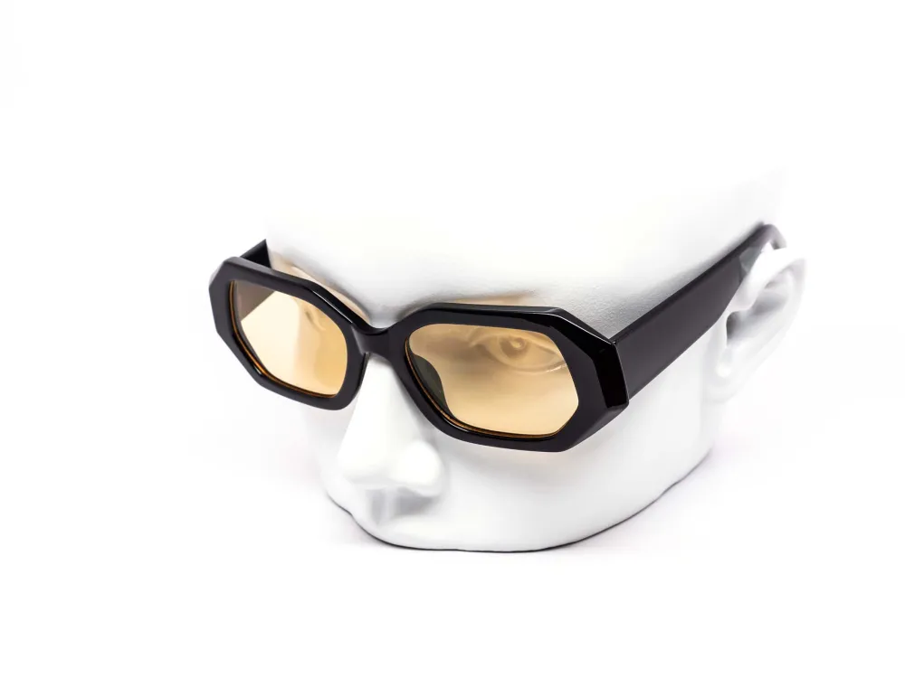 12-Pack Chunky Hexagon Dark Lens Sunglasses