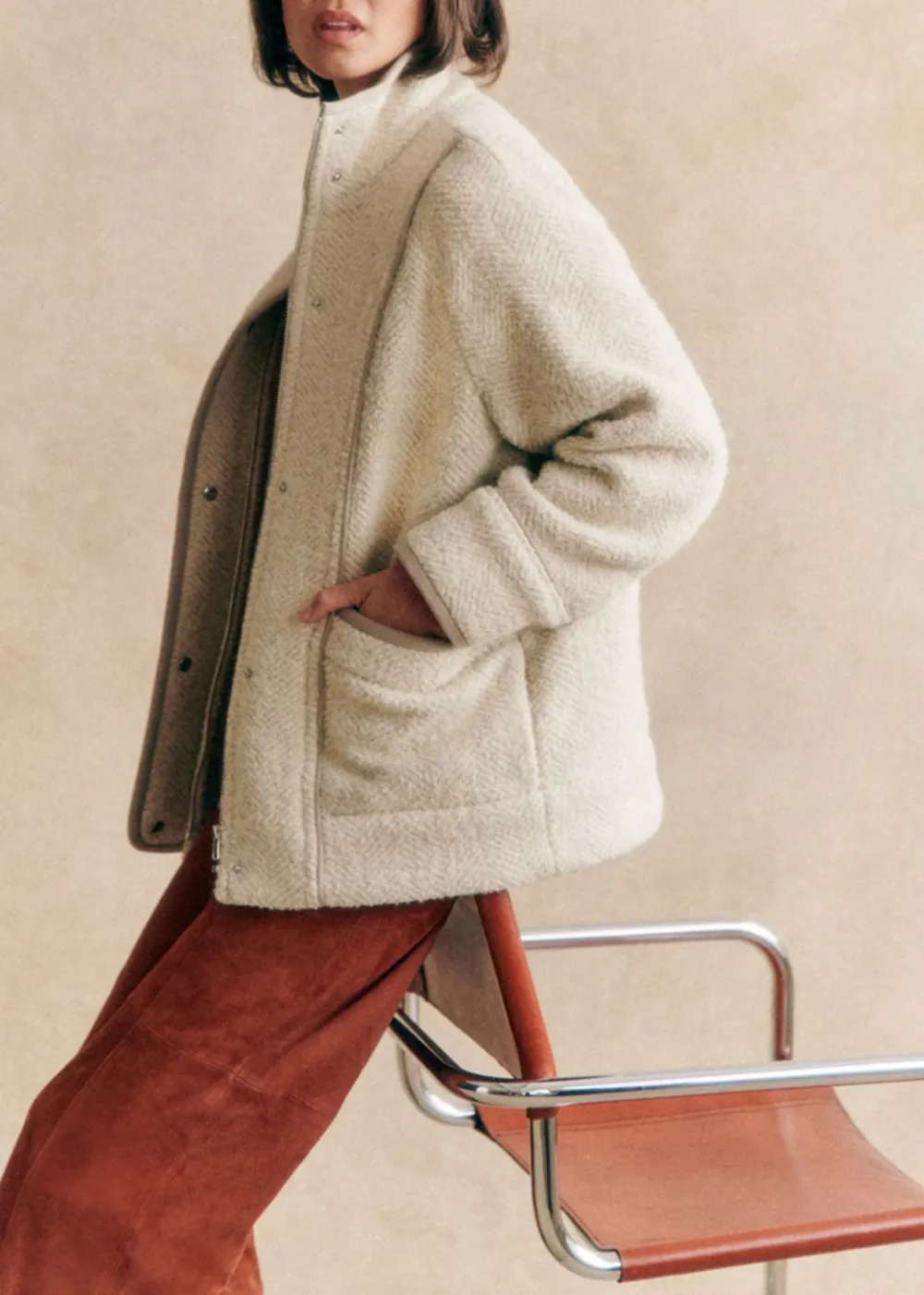 Long-Sleeve Coat