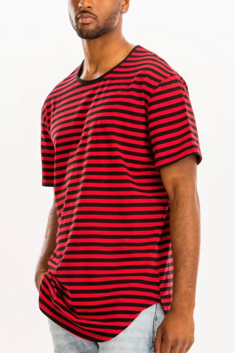 Striped Elongated T-Shirt