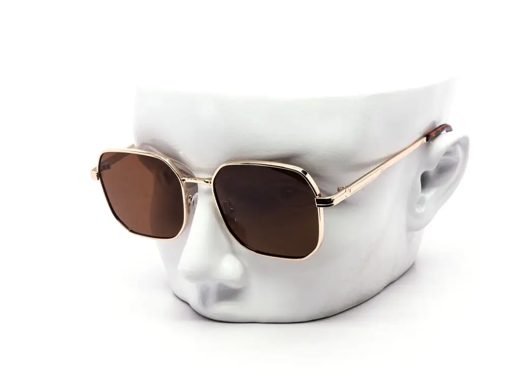 12-Pack Mixed Neutral Tones Minimalist Metal Square Sunglasses
