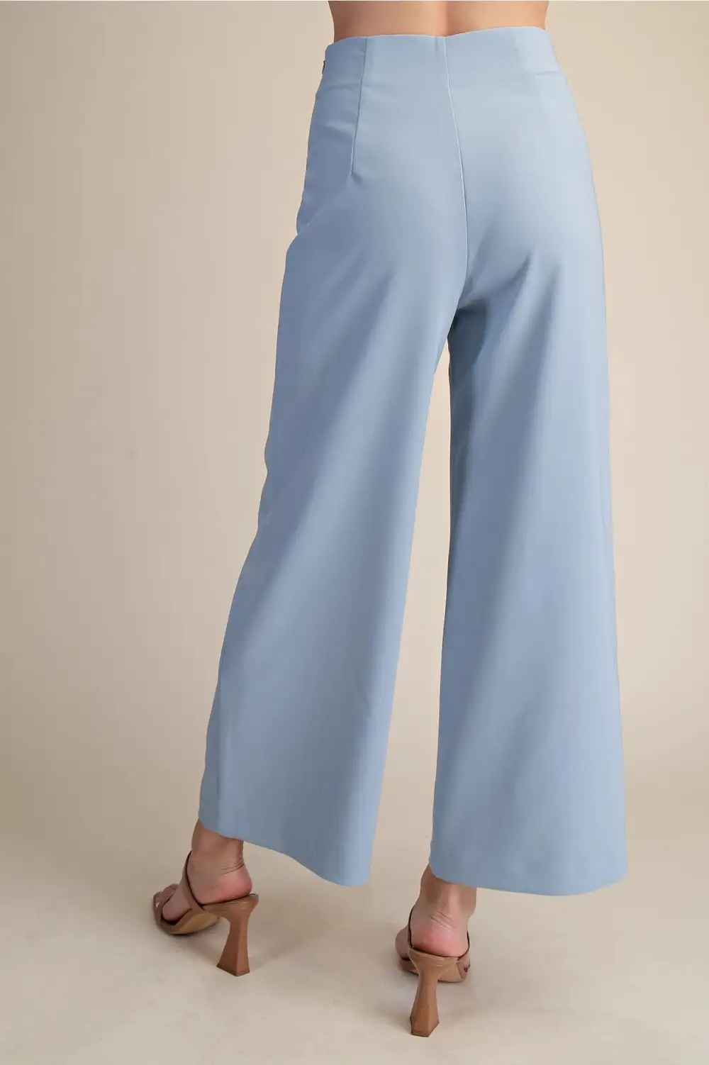 Modern Roomy Zip Wide Leg Casual Pants