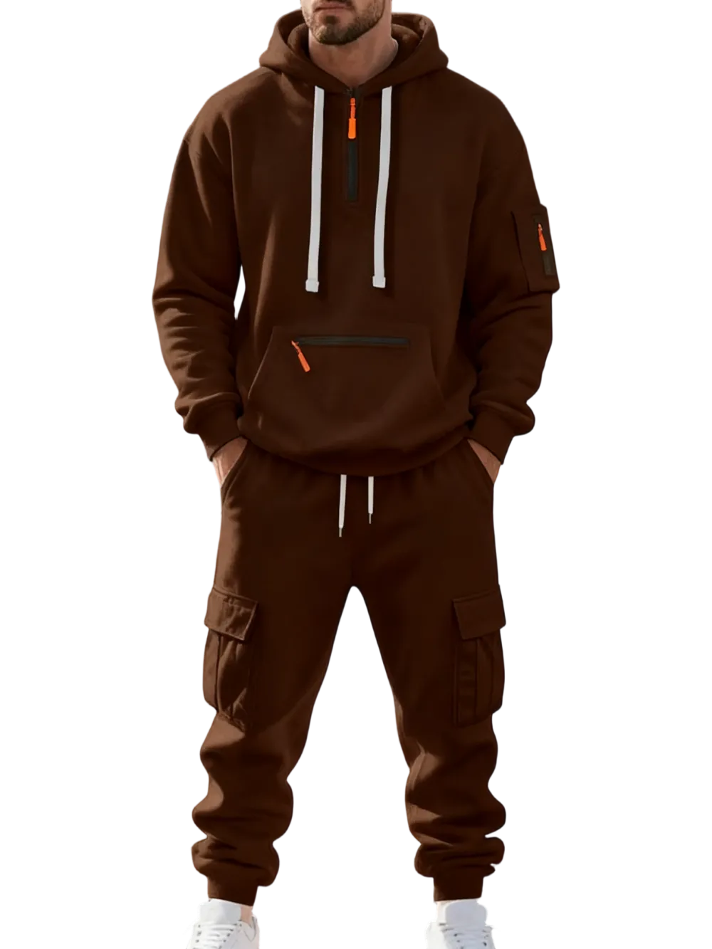 Men's Multi-Functional Hoodie and Trousers Set