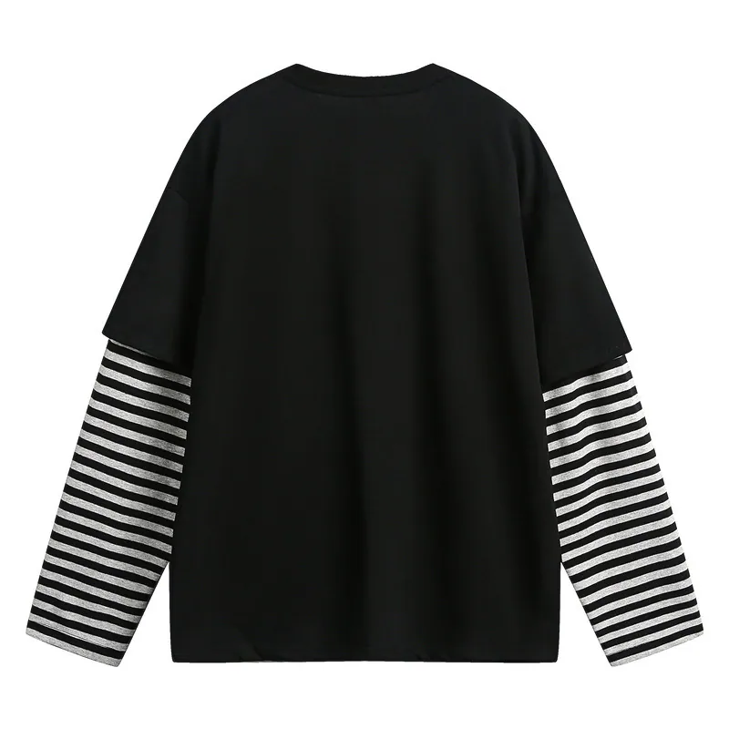 Hip-Hop Layered Stripe Top