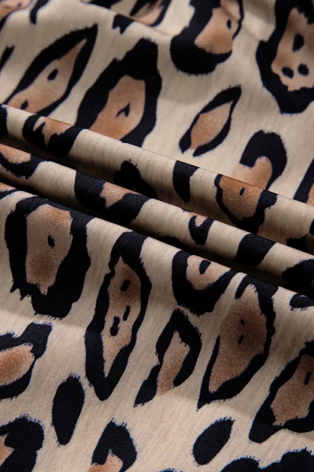 Leopard Print Loose Fit Blouse