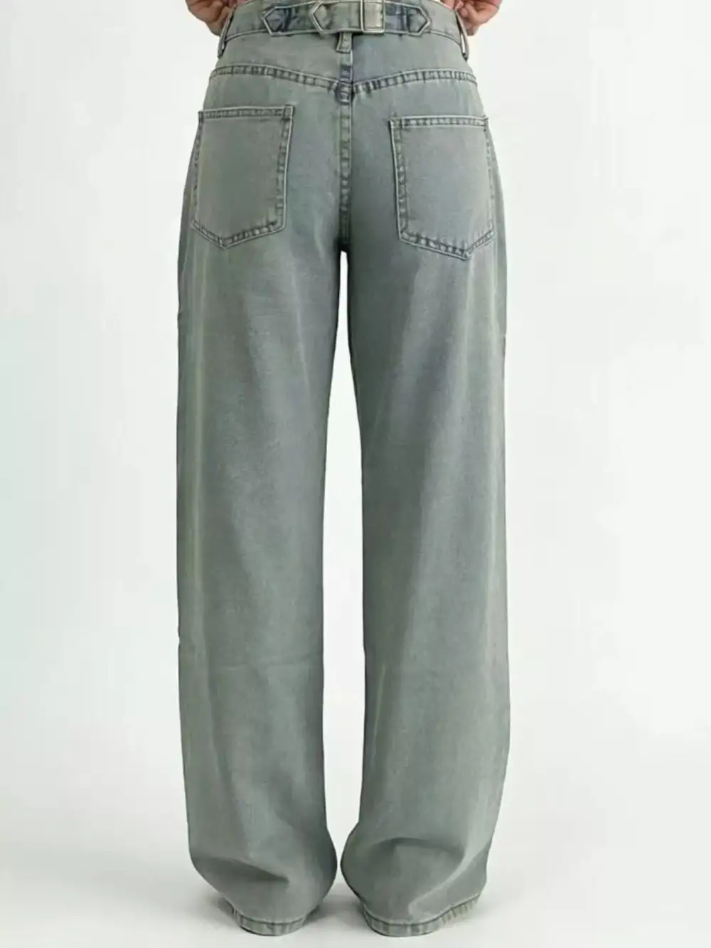 Everyday Wide Leg Washed Denim Jeans
