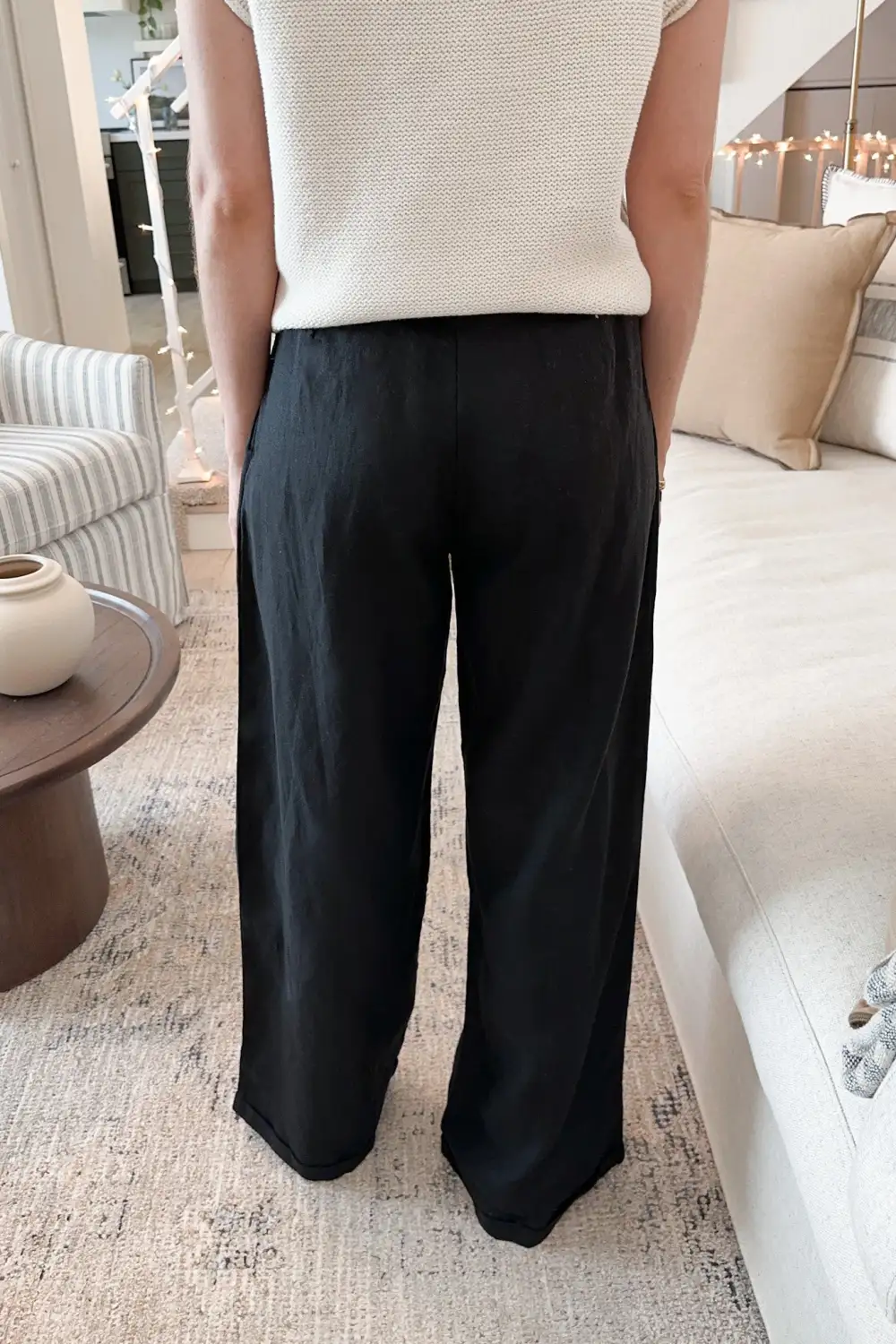 Soft Linen Blend Trousers