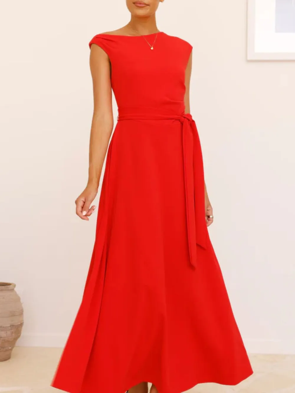 Tie Waist Maxi Dress