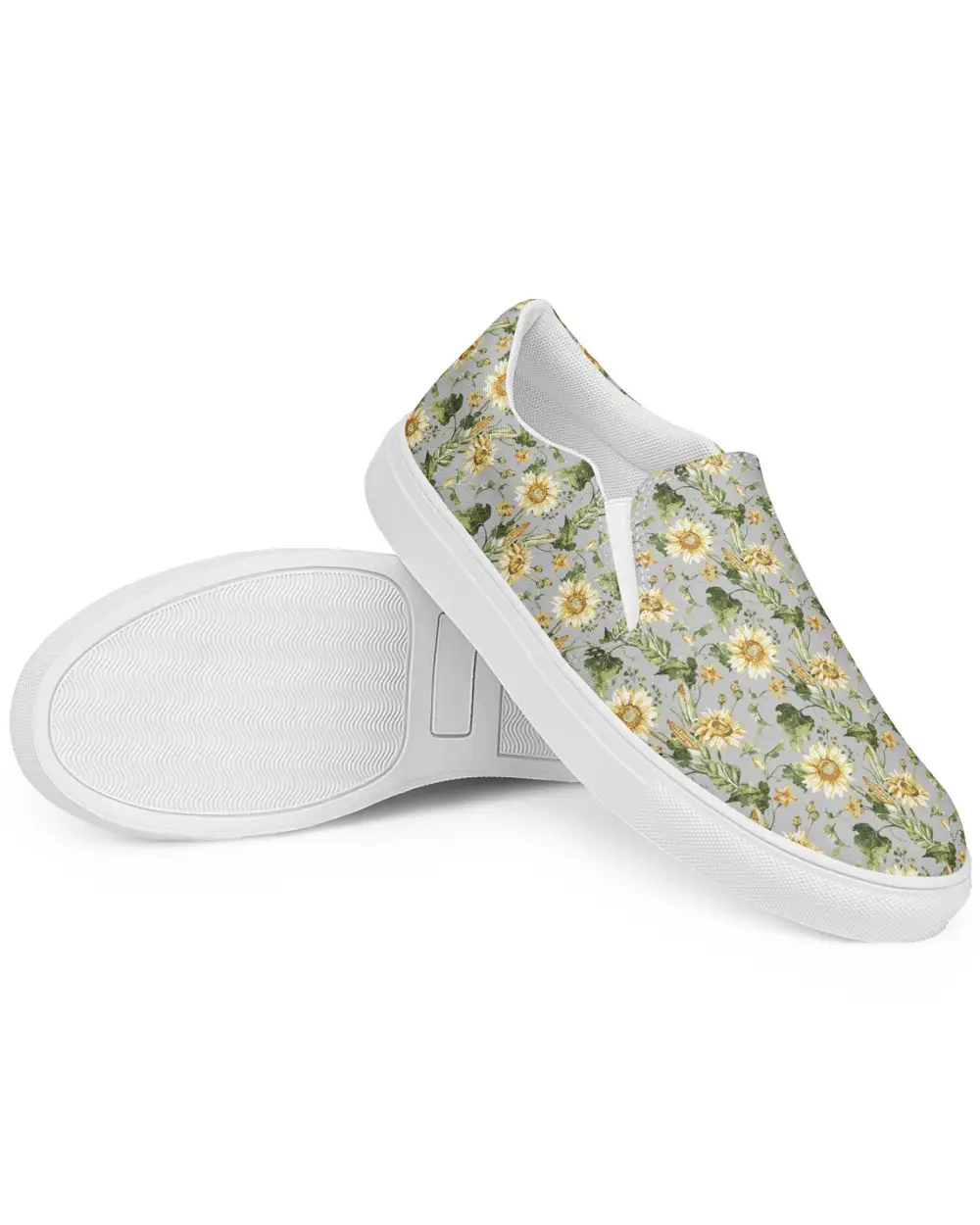 Rustic Gathered Pattern Slip On Shoes