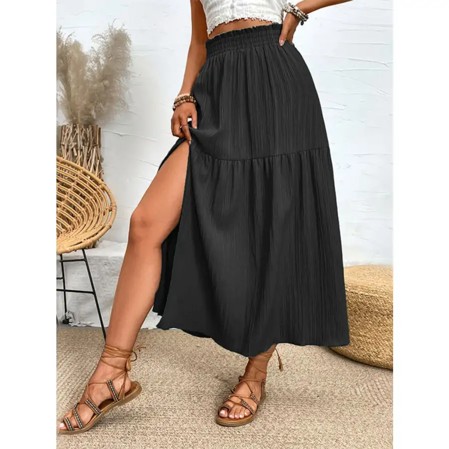 Frill Slit Skirt
