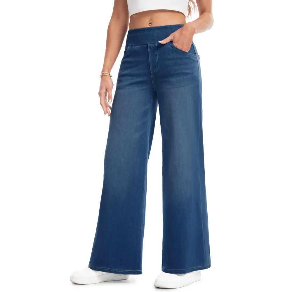 🛒 Women's Loose Fit Baggy Pull-On Jeans