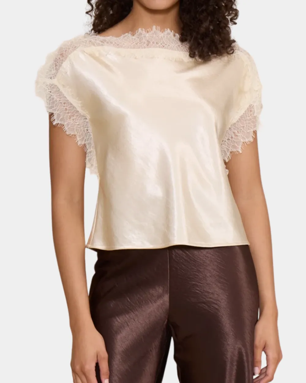 Chris Lace Trim Top