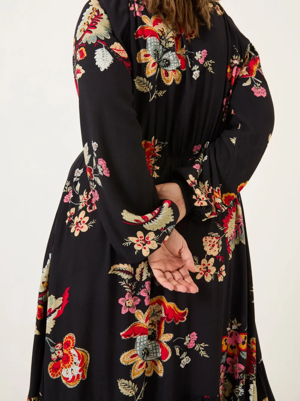 Black Emma Midi Dress