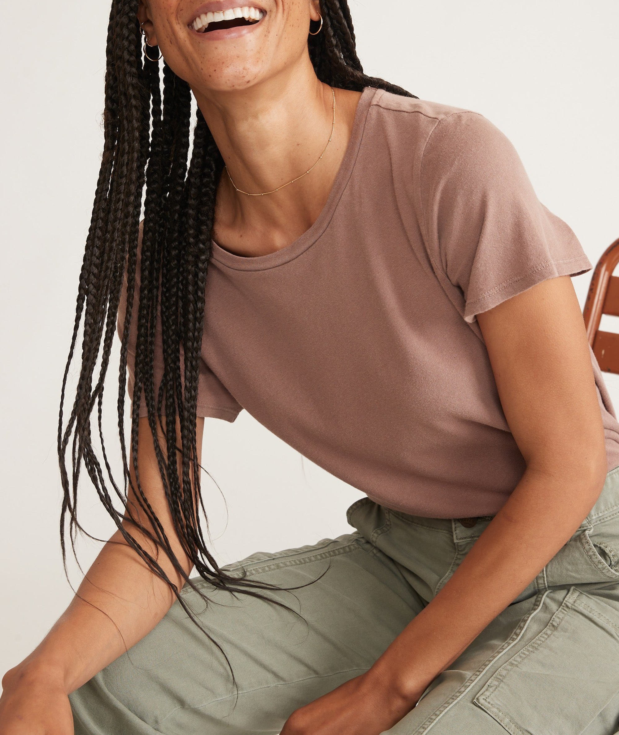 Classic Crew Neck Soft Cotton Tee