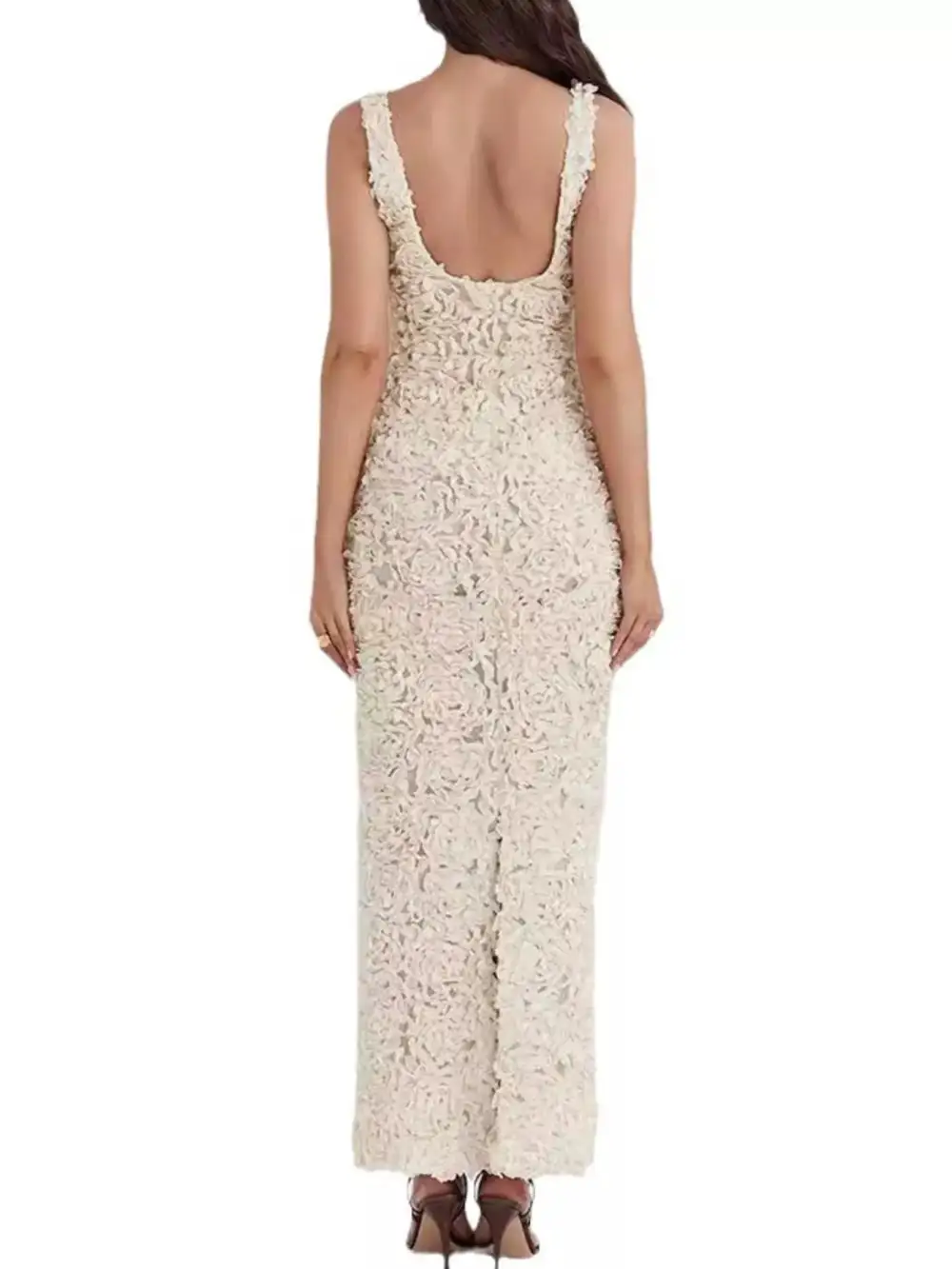 Floral V Neck Maxi Dress
