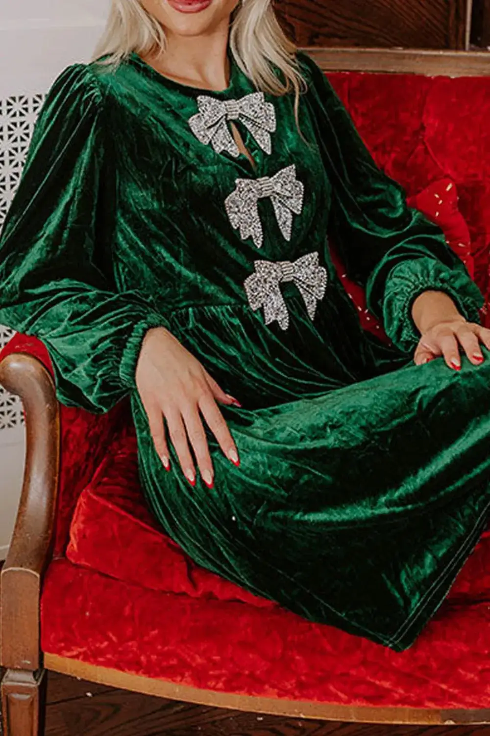 Easy Fit Velvet Dress