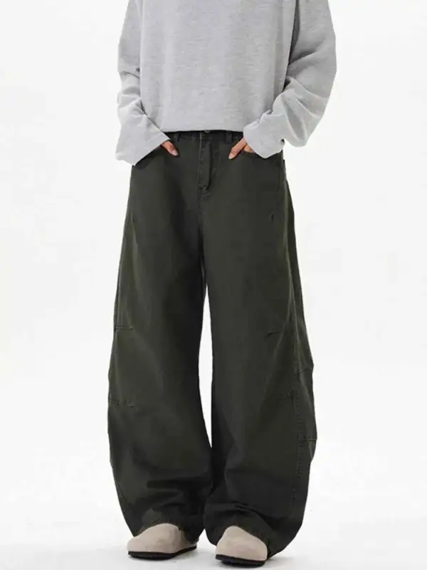 Wide Leg Pocketed Pants