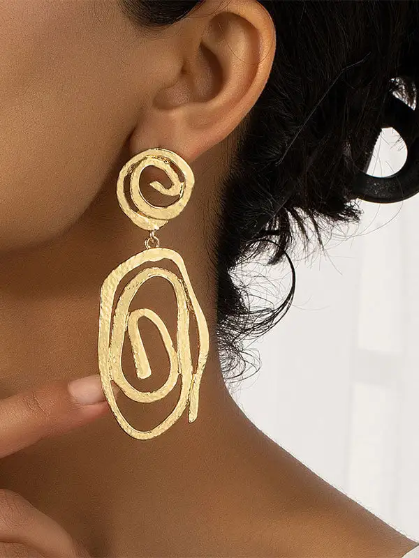 Artful Openwork Drop Earrings