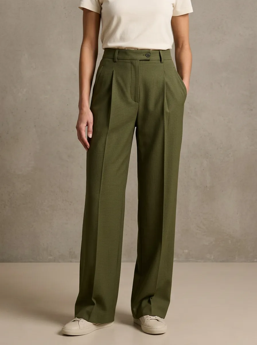 Soft Wide-Leg Printed Women's Wide-Leg Pants