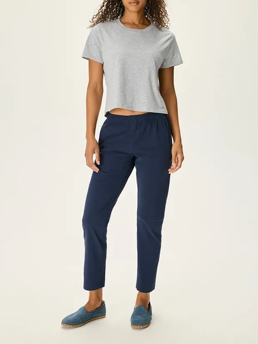 Solid color Small Legged Pants