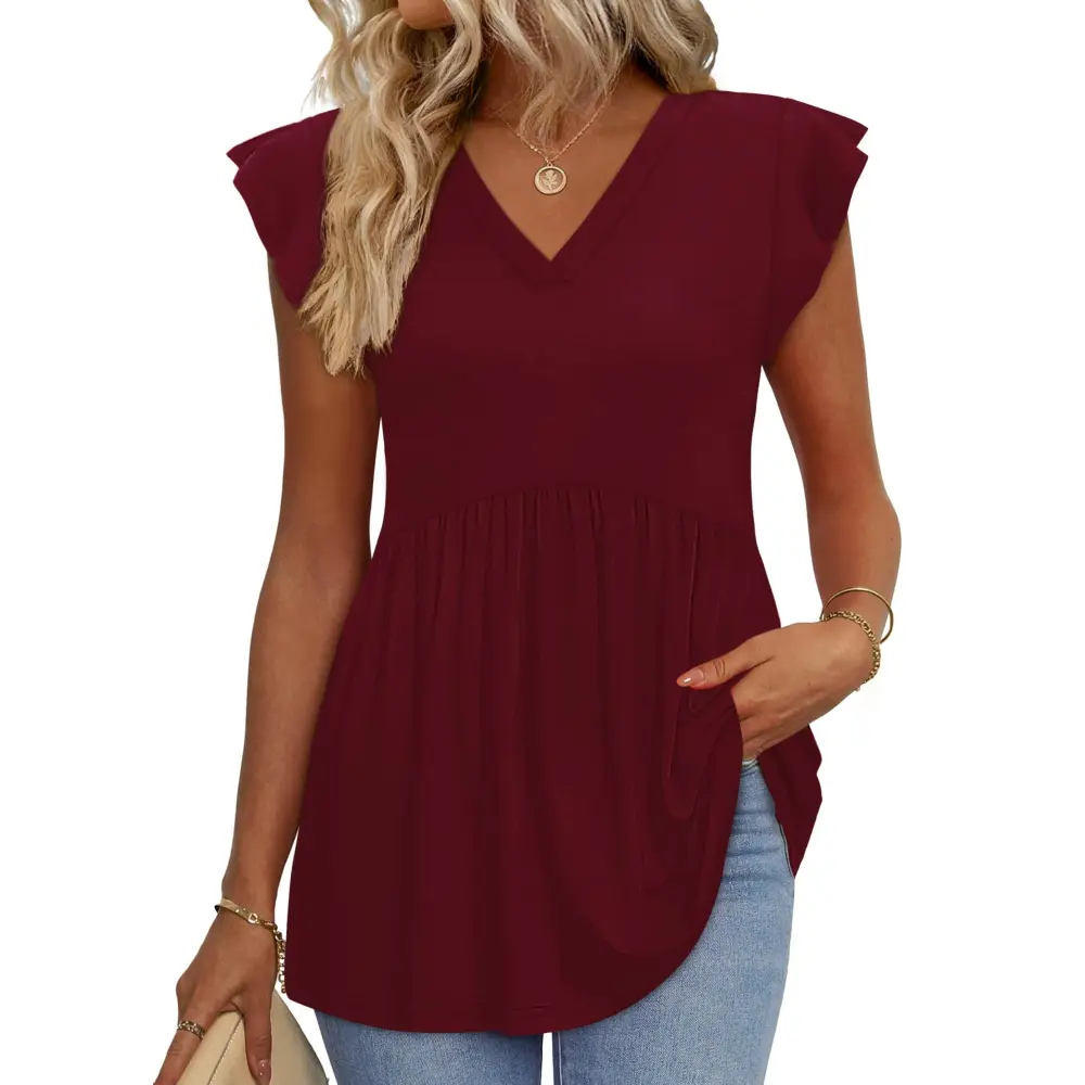Women's Summer Tops 2026 Babydoll Shirts