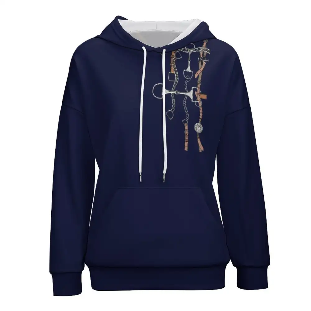 Women's Riding Style Print Long Sleeve Casual Shirt