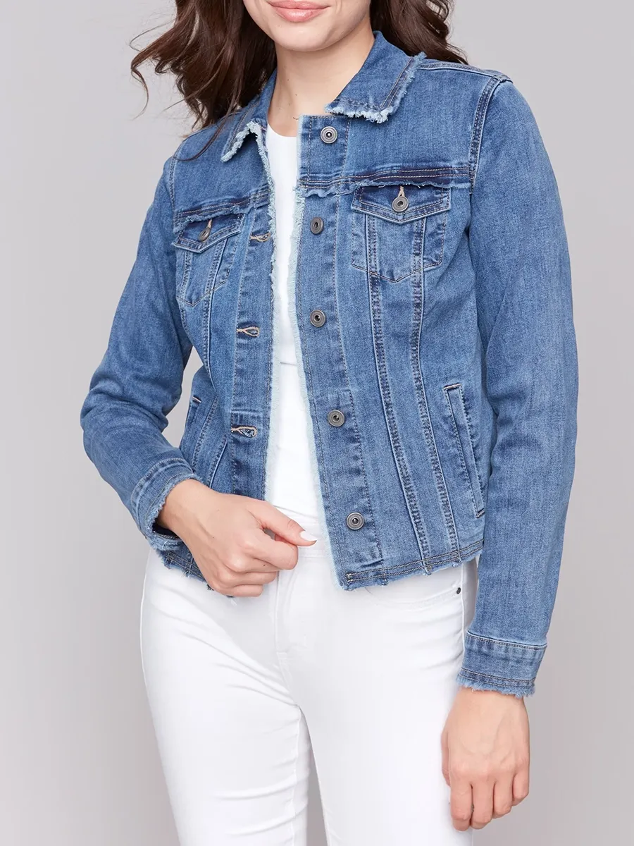 Women's Cotton Jacket With Multiple Pockets
