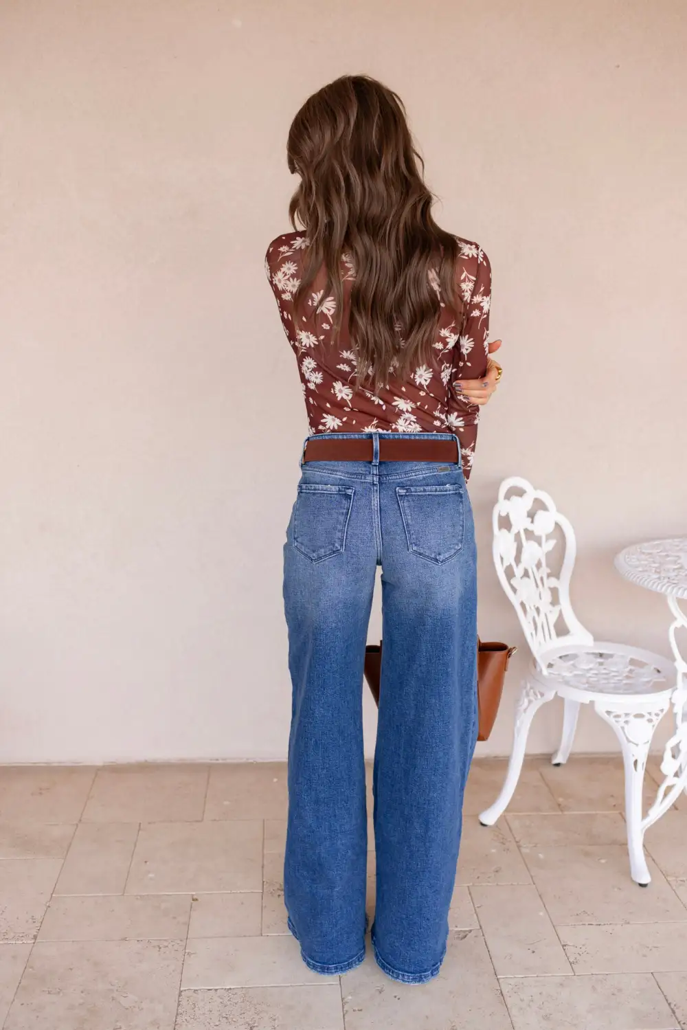 High Rise Clean Wide Leg Jeans
