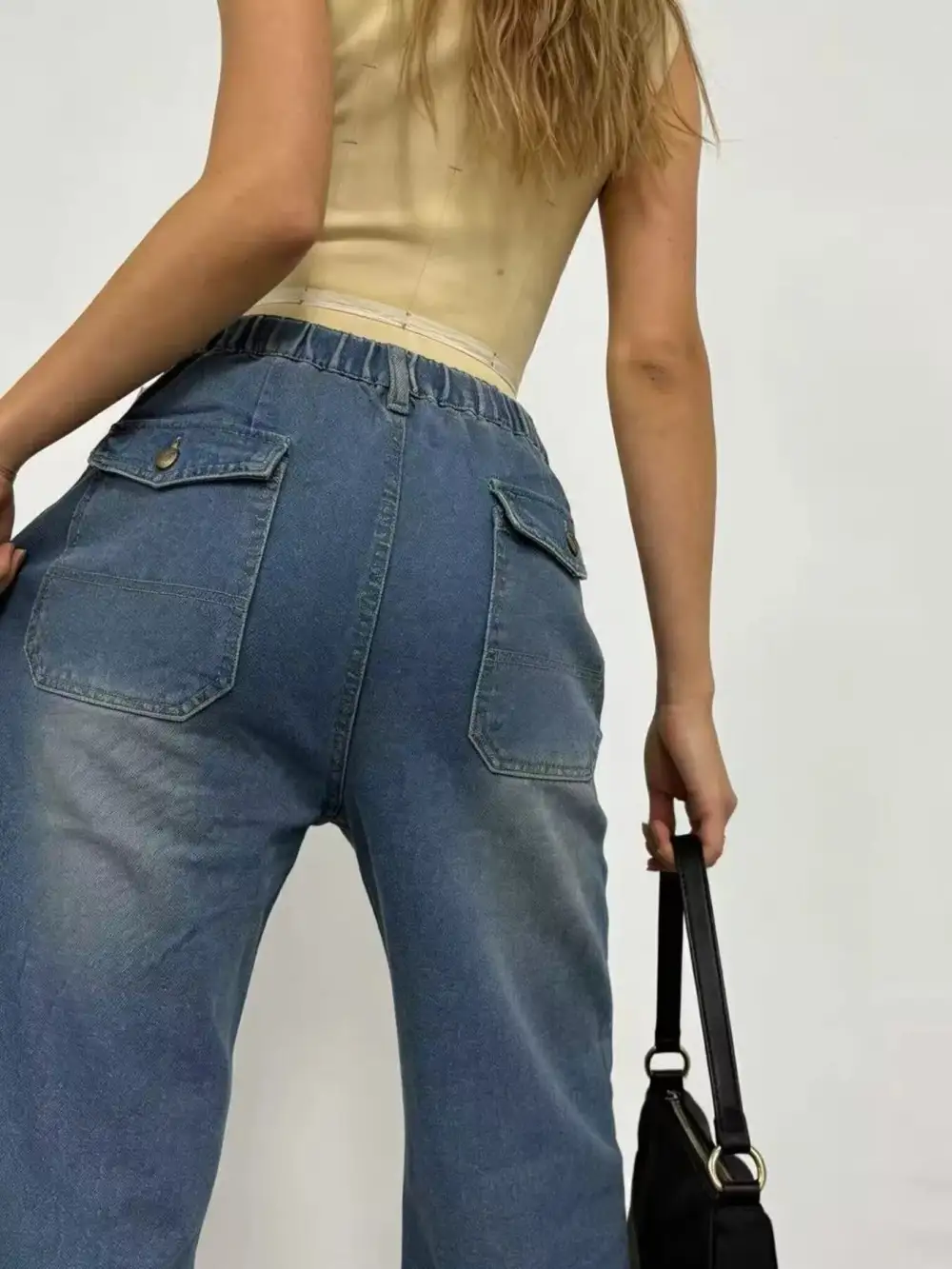 Easy Wide Leg Denim Jeans